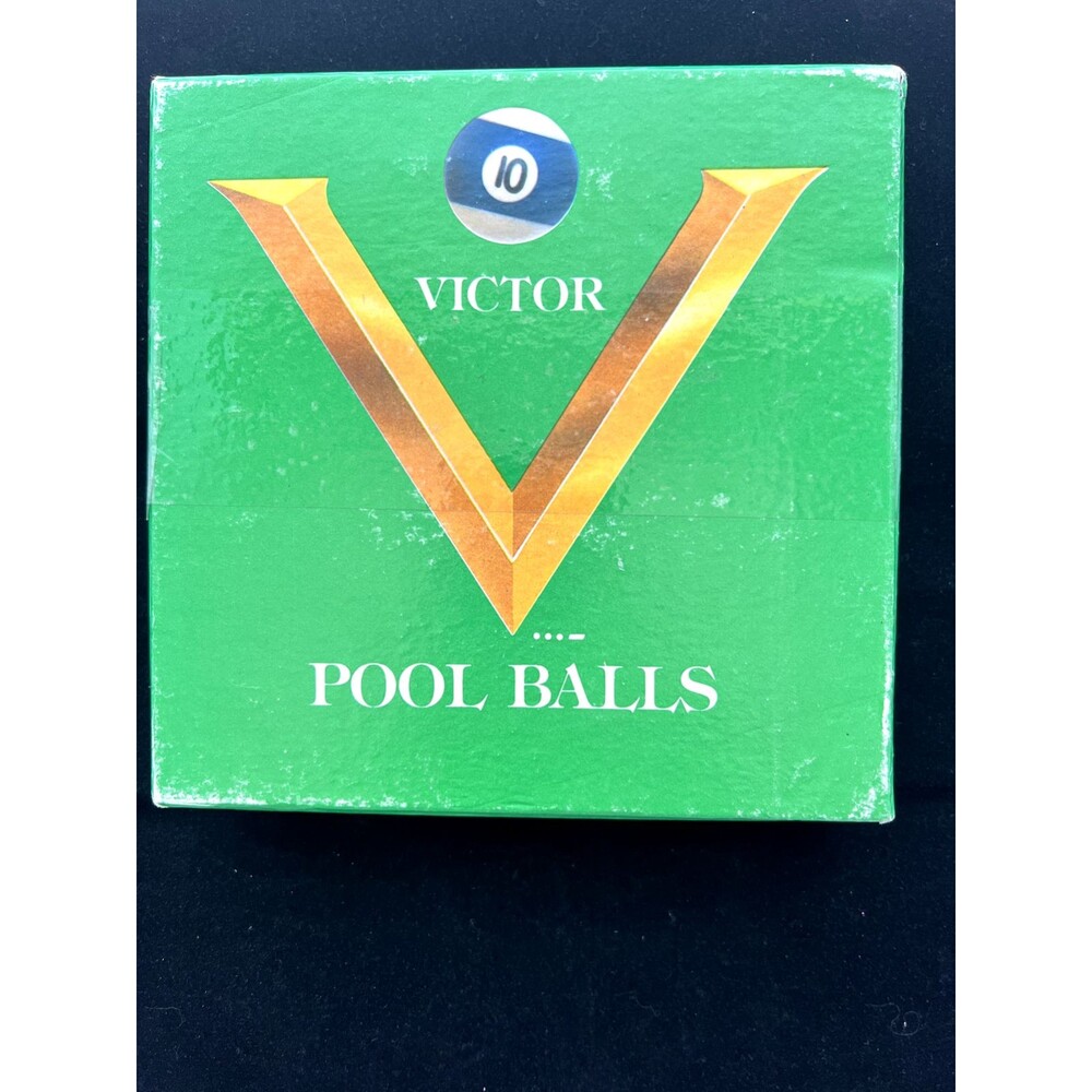 Set of 16 Victor Miniature Small Mini Pool Balls Billiard  Original Box